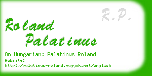 roland palatinus business card